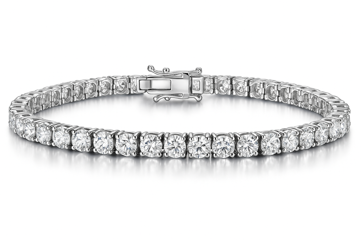 Bracciale tennis "ICE CUBIC" 3mm - Argento 925
