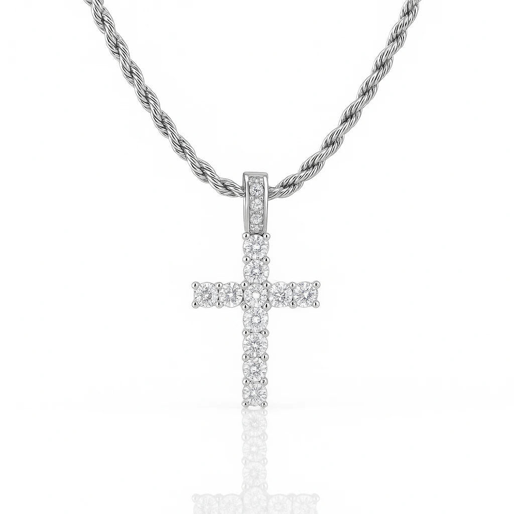 Collana CROCE "ICE" Acciaio inossidabile