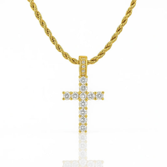 Collana CROCE "ICE" Acciaio inossidabile