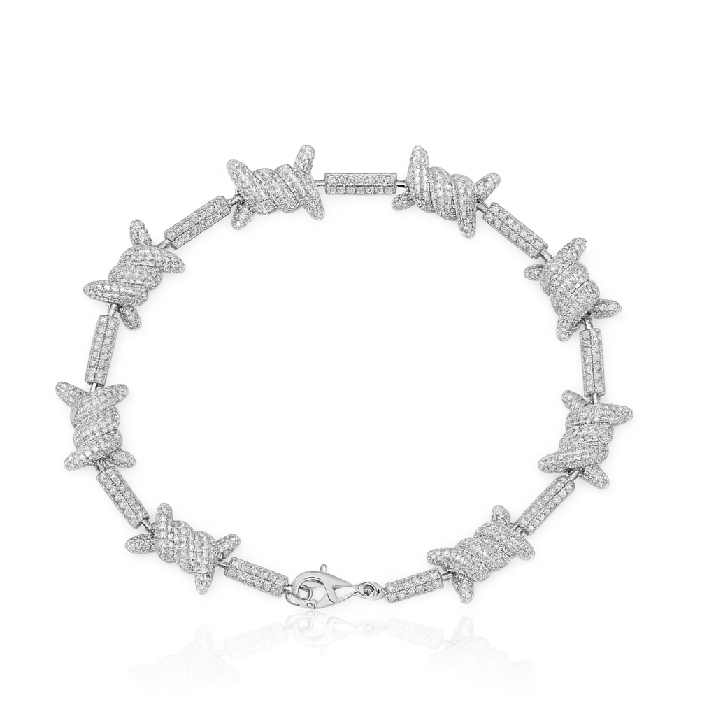Bracciale "FILO SPINATO" - Argento 925