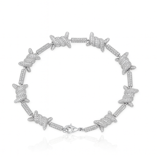 Bracciale "FILO SPINATO" - Argento 925