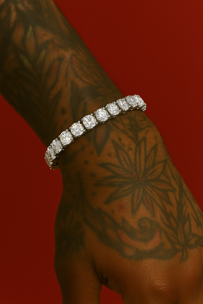 Bracciale tennis "ICE CUBIC" 3mm - Argento 925