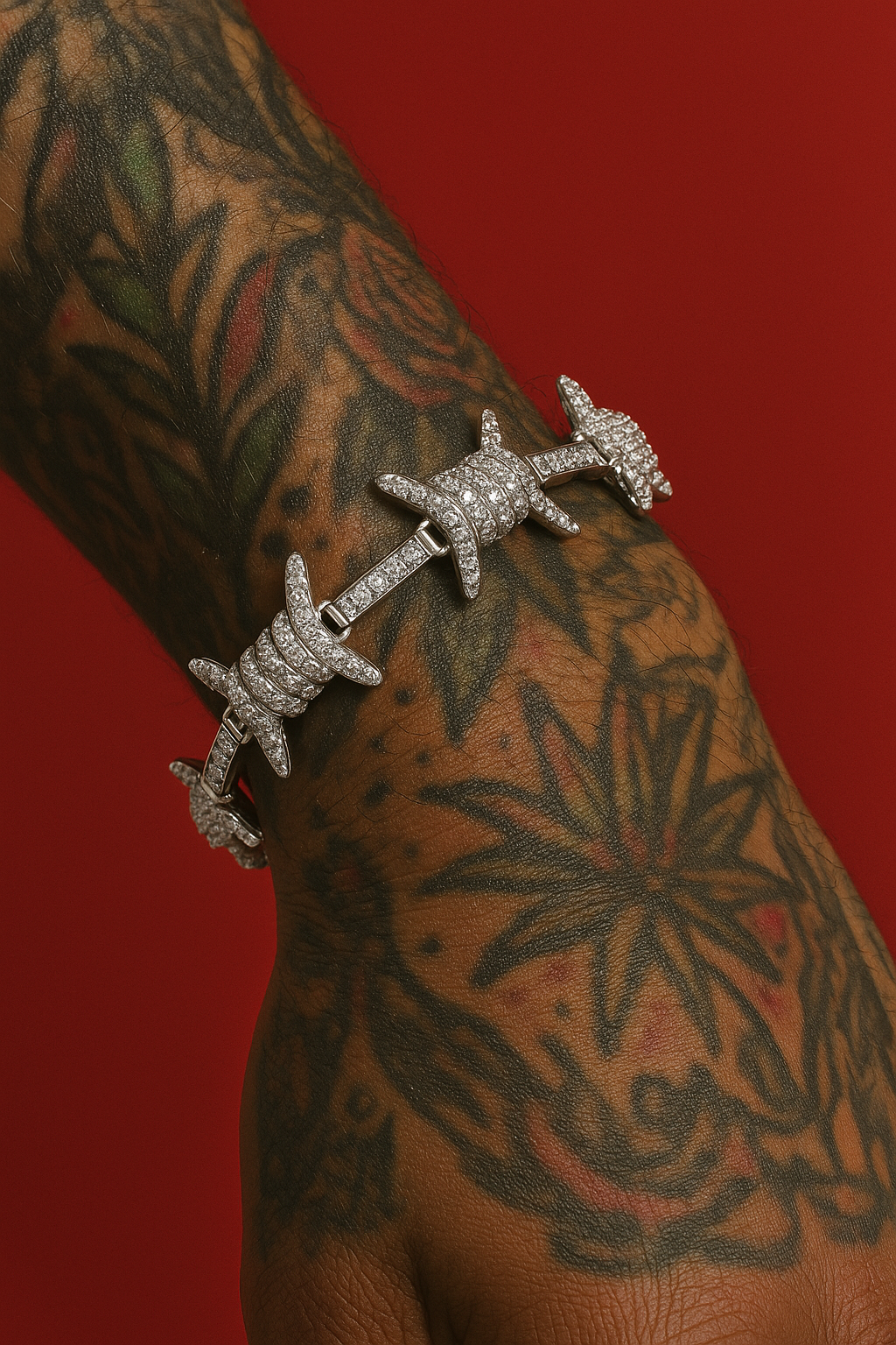 Bracciale "FILO SPINATO" - Argento 925