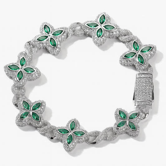 Bracciale "QUADRIFOLIO" - Argento 925 / Ottone