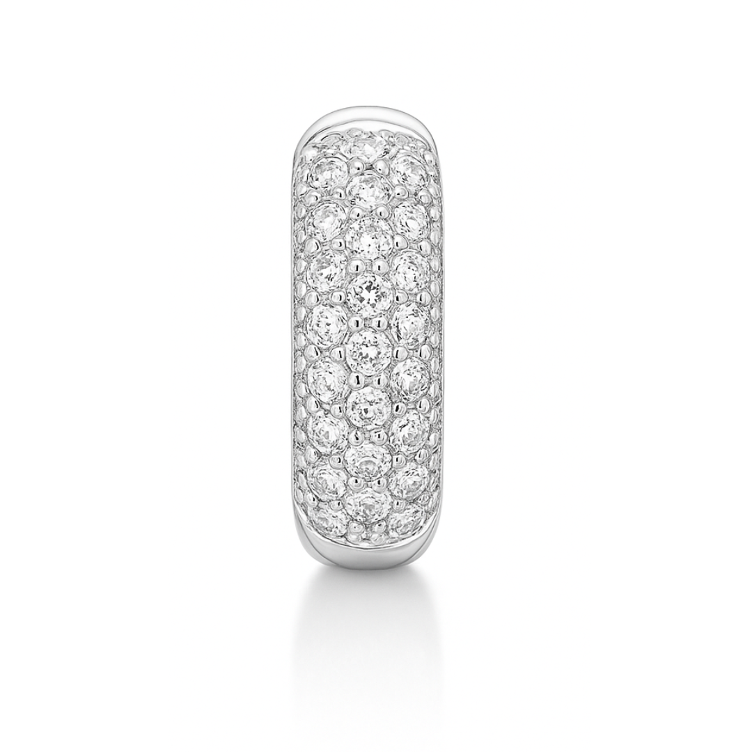 Orecchini a cerchio "PAVÈ" Argento 925