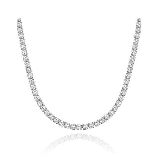 COLLANA TENNIS "GHIACCIATA"