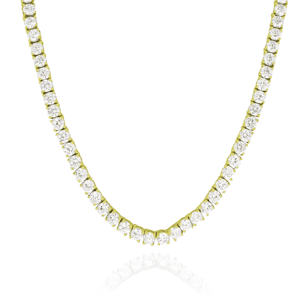 COLLANA TENNIS "GHIACCIATA"